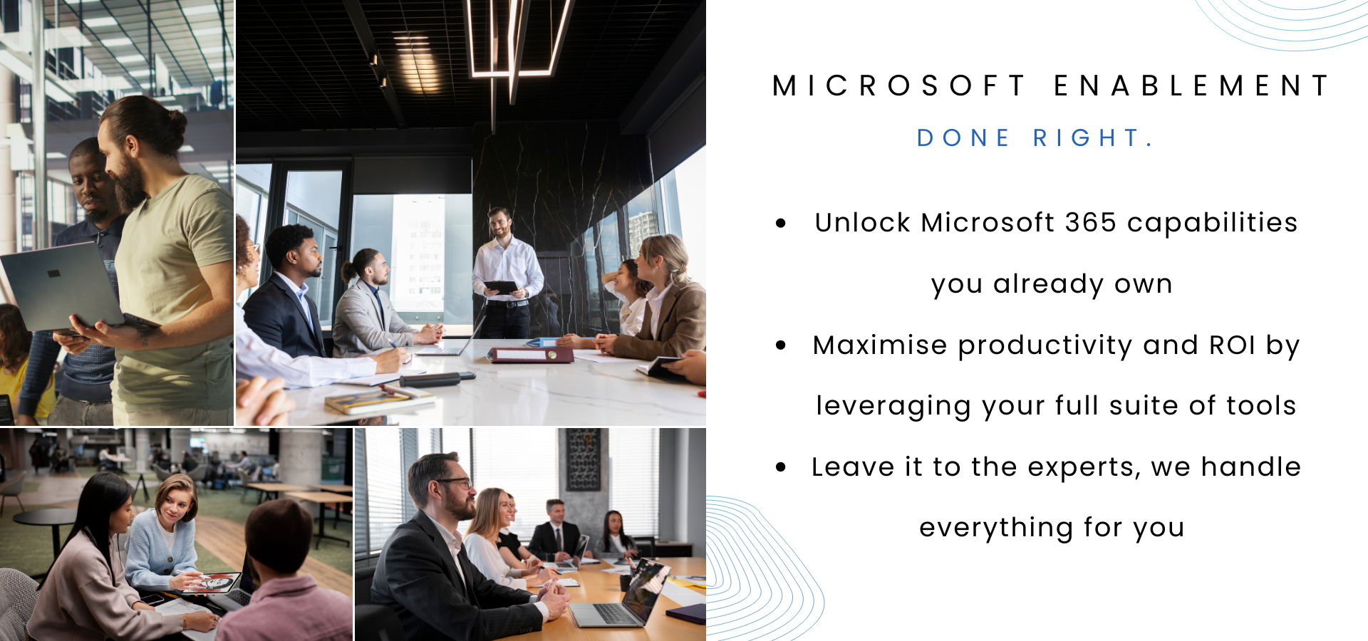 M365 Enablement Done Right. Leave it to experts, Virtual IT Group handles everything for you.